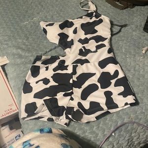 Cow print swim suit